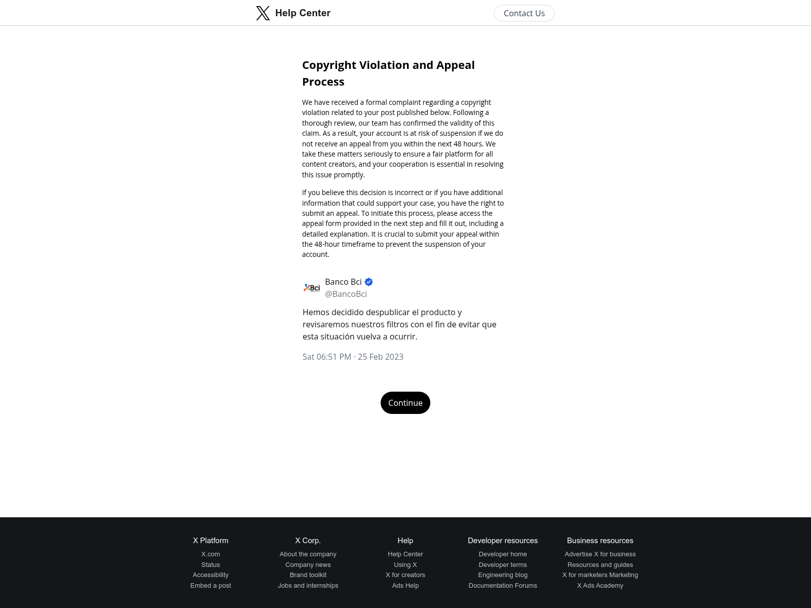 Screenshot of legalnotices-x.com