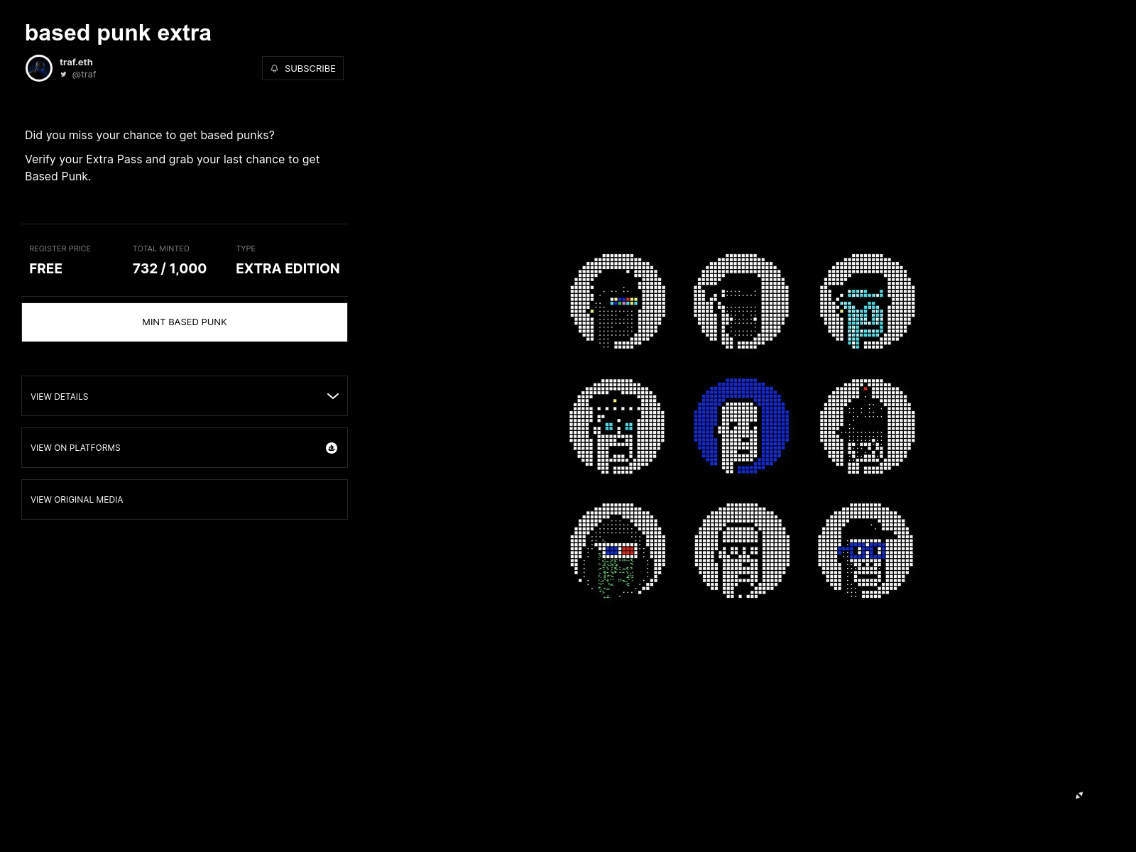 Forensic screenshot of basedpunks-extra.xyz