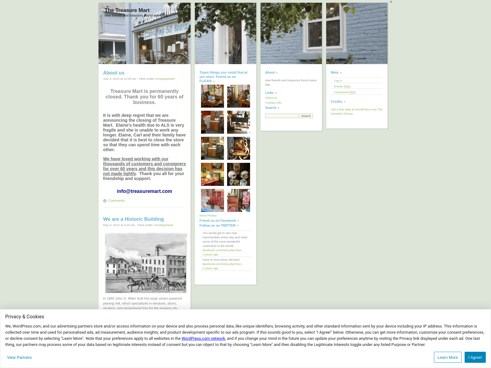 Screenshot of treasuremart.com