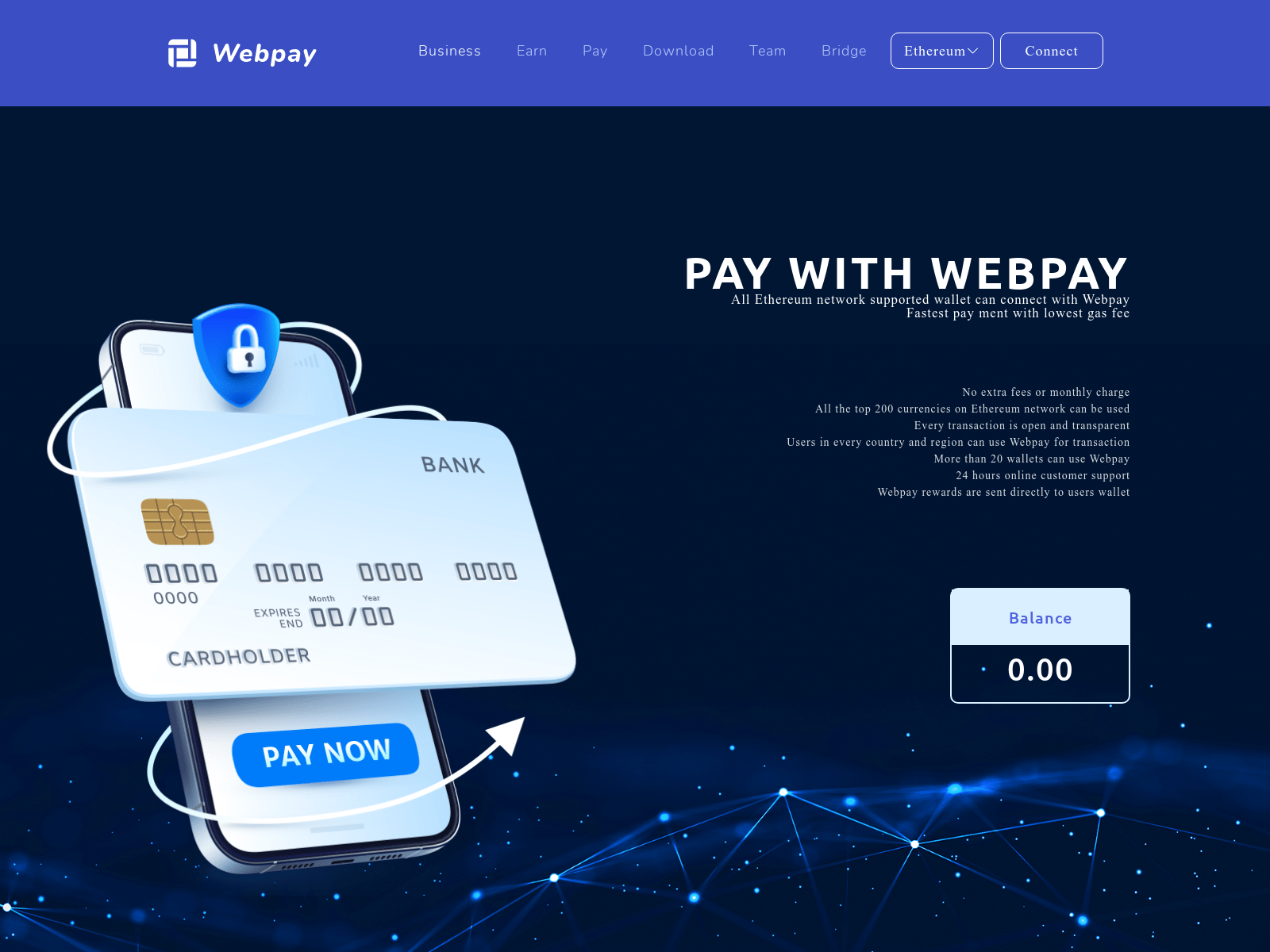 Screenshot of webpay.finance