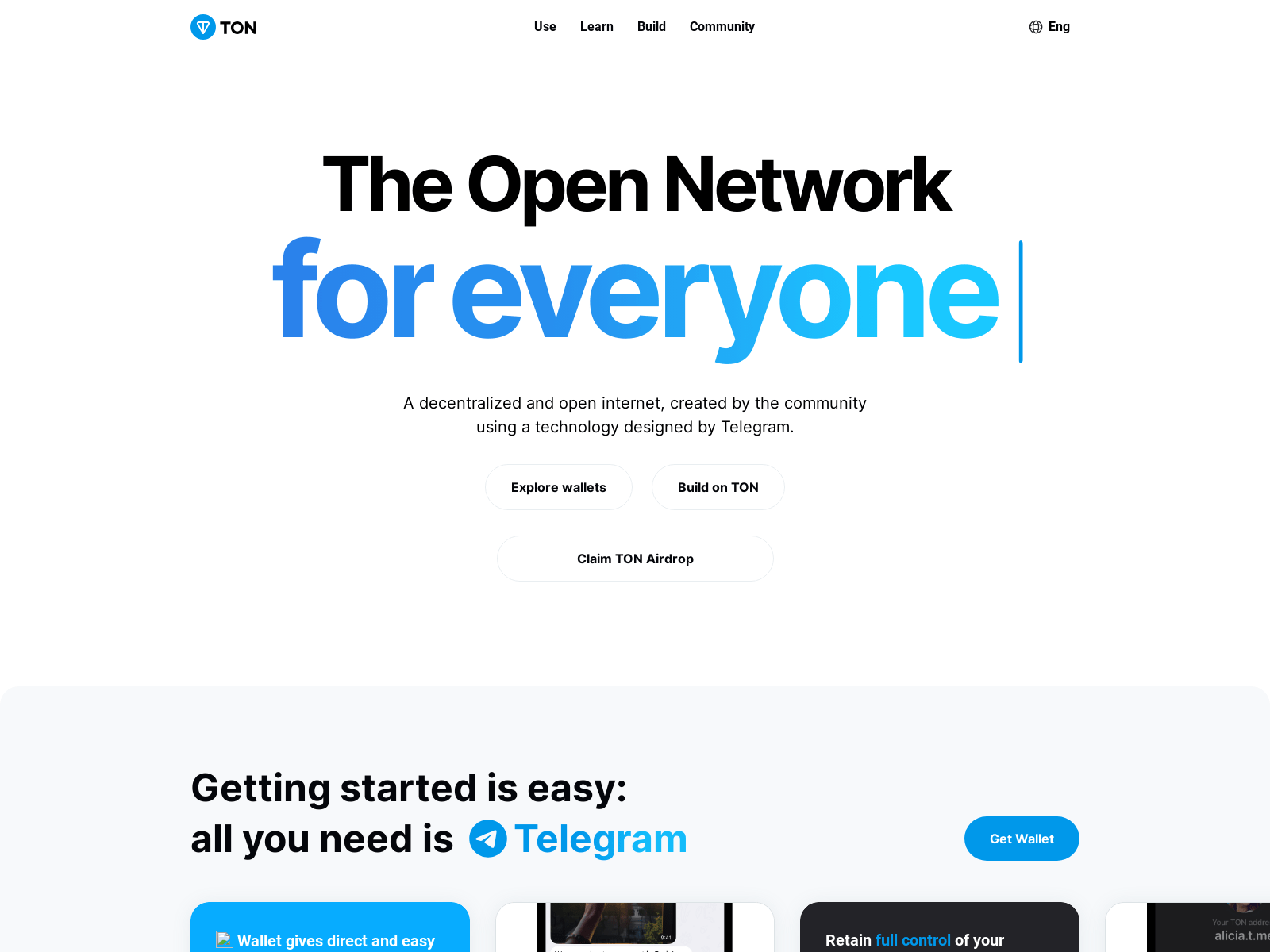 Screenshot of tonclaim.online