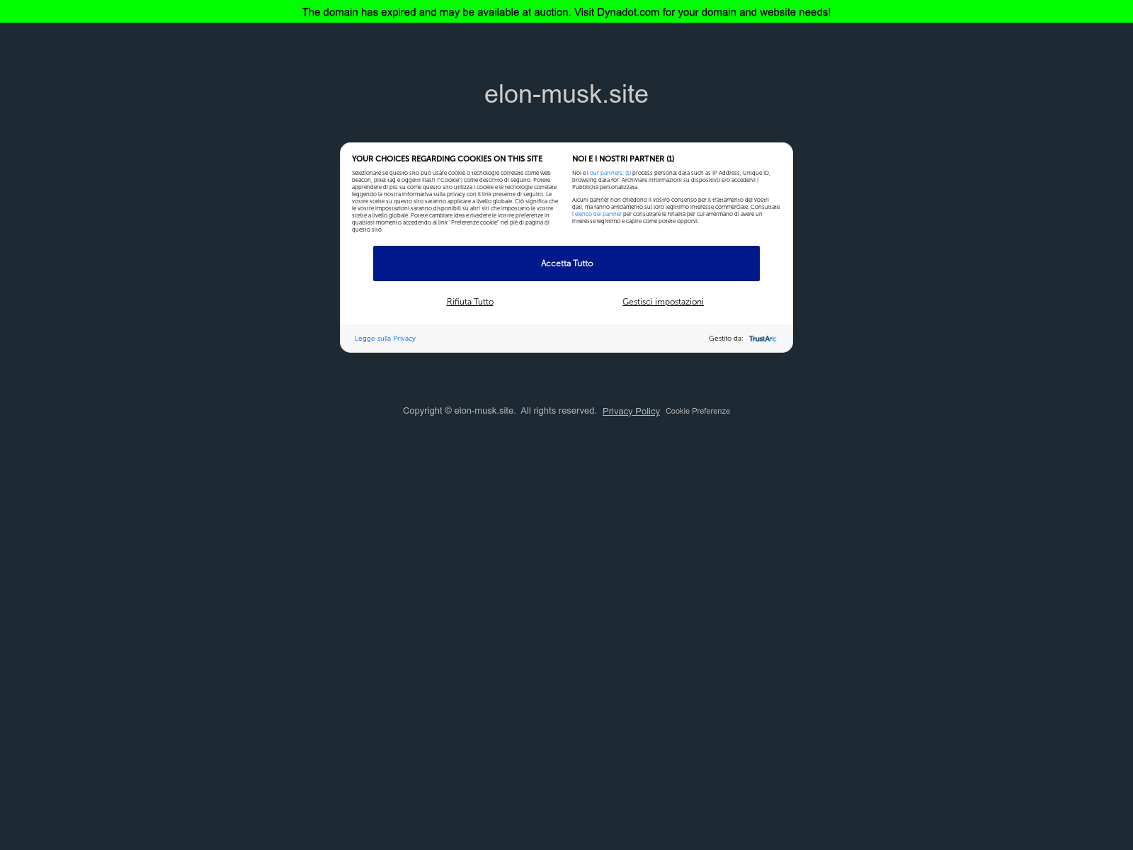 Screenshot of elon-musk.site