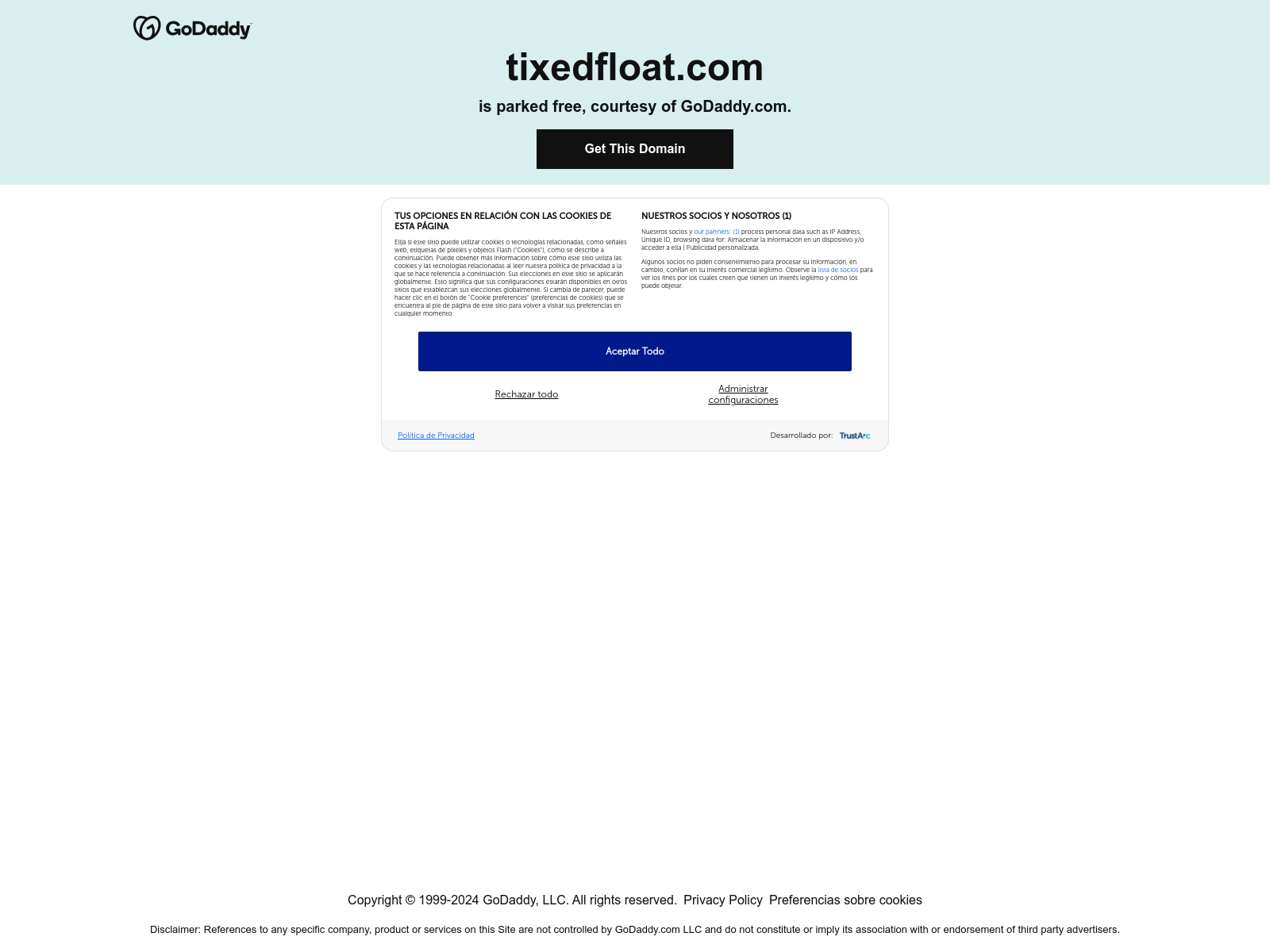 Screenshot of tixedfloat.com