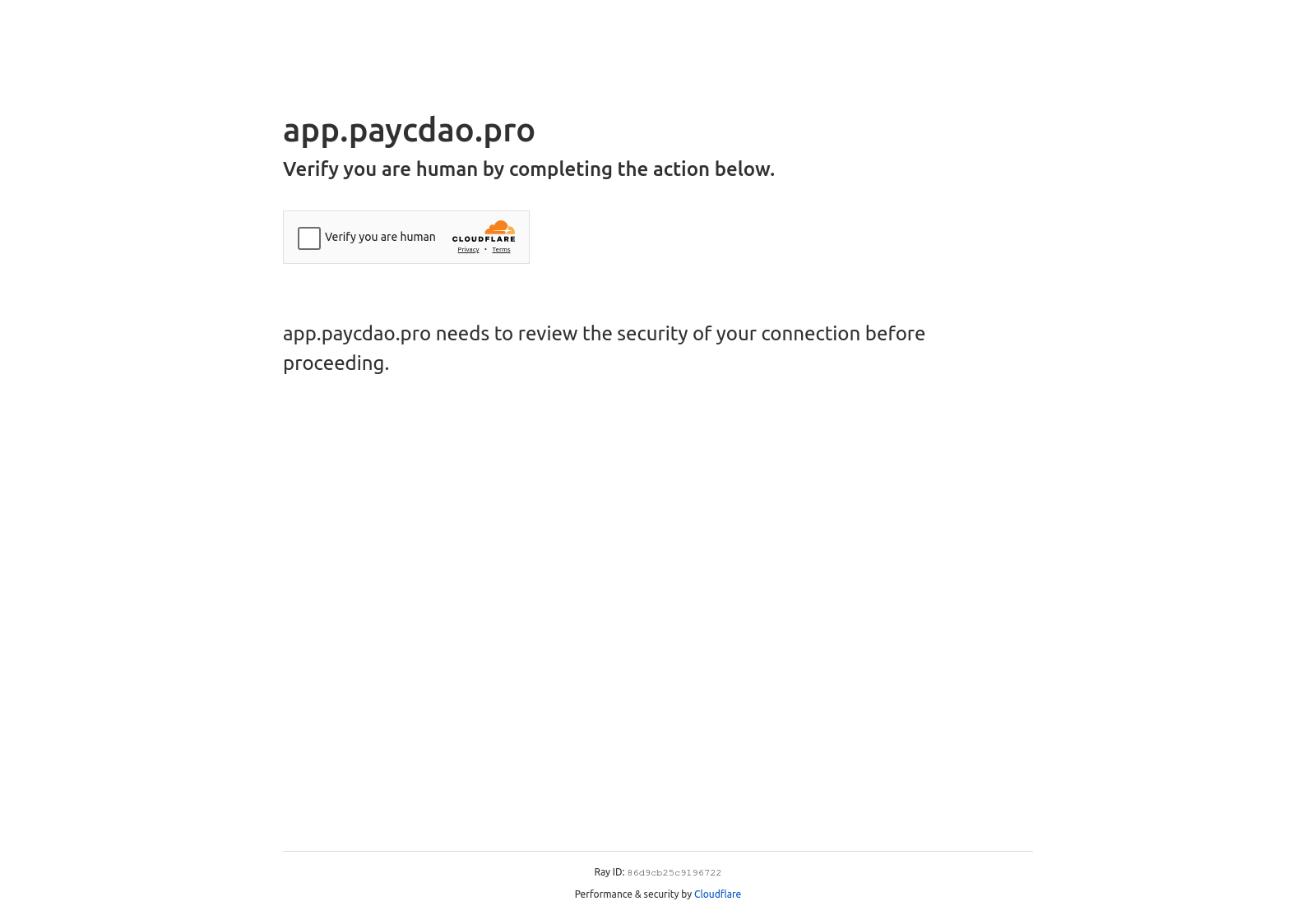 Screenshot of paycdao.com