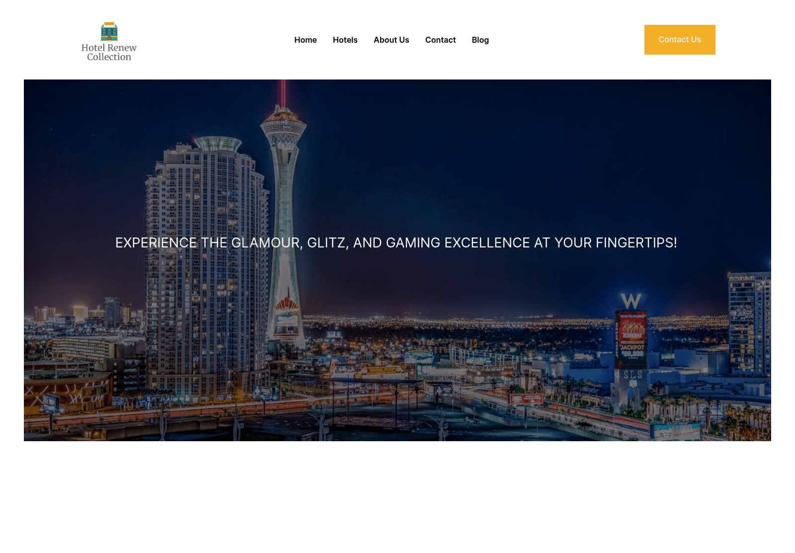 Screenshot of hotelrenewcollection.com