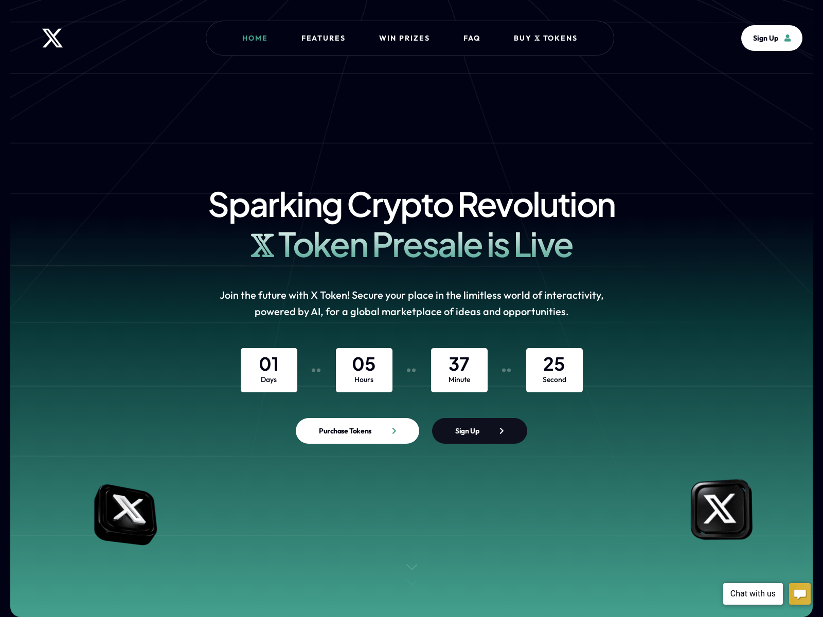 Screenshot of xtkn.io