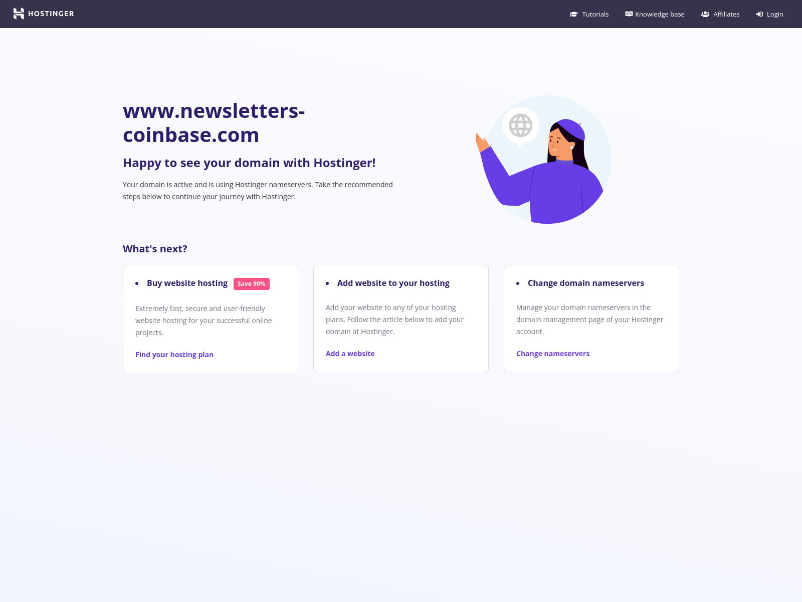 Screenshot of newsletters-coinbase.com