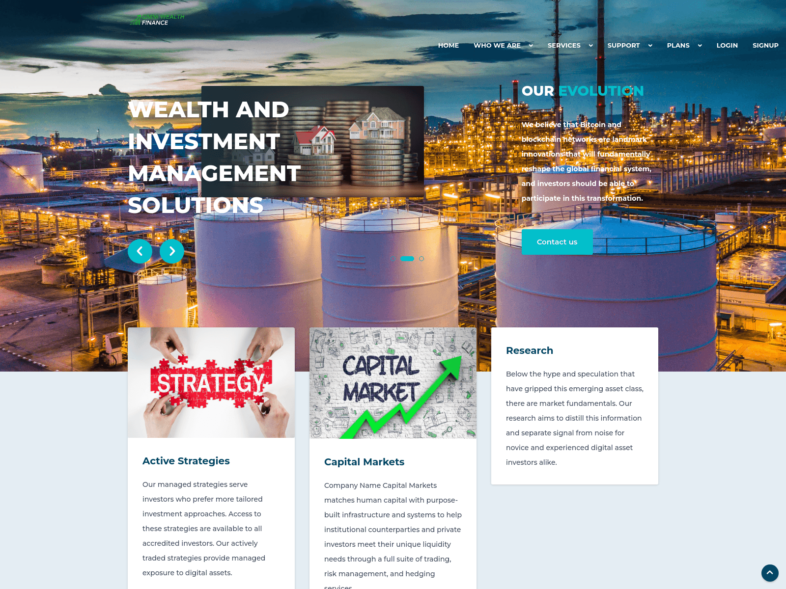 Screenshot of omniwealthfinance.com