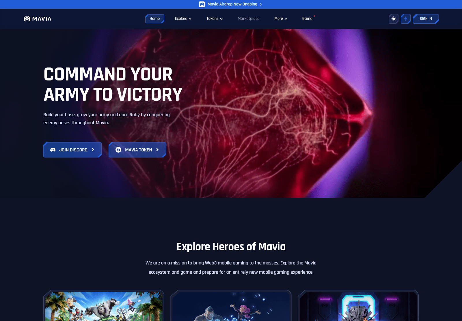 Screenshot of mavvia.org