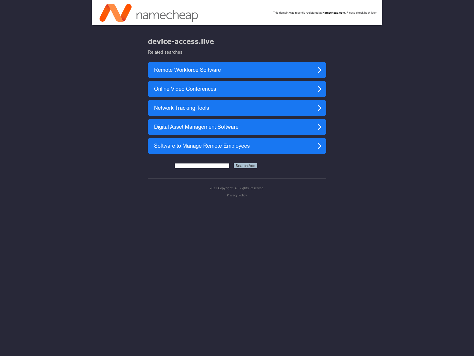 Screenshot of device-access.live