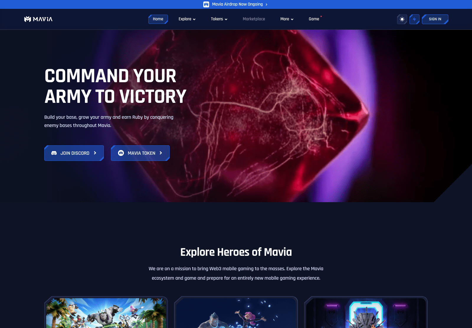 Screenshot of mavvia.app
