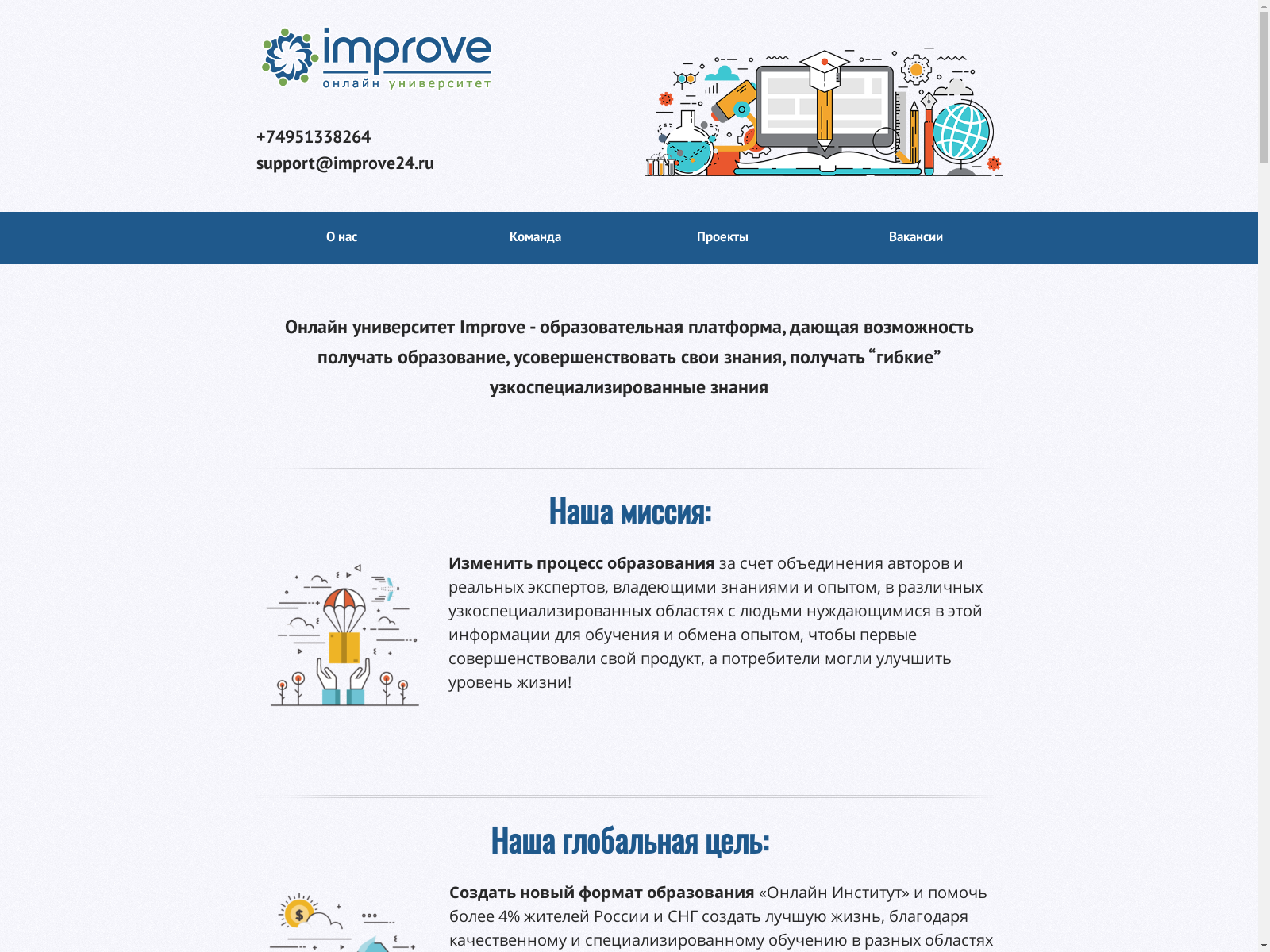 Screenshot of produceracademy.ru
