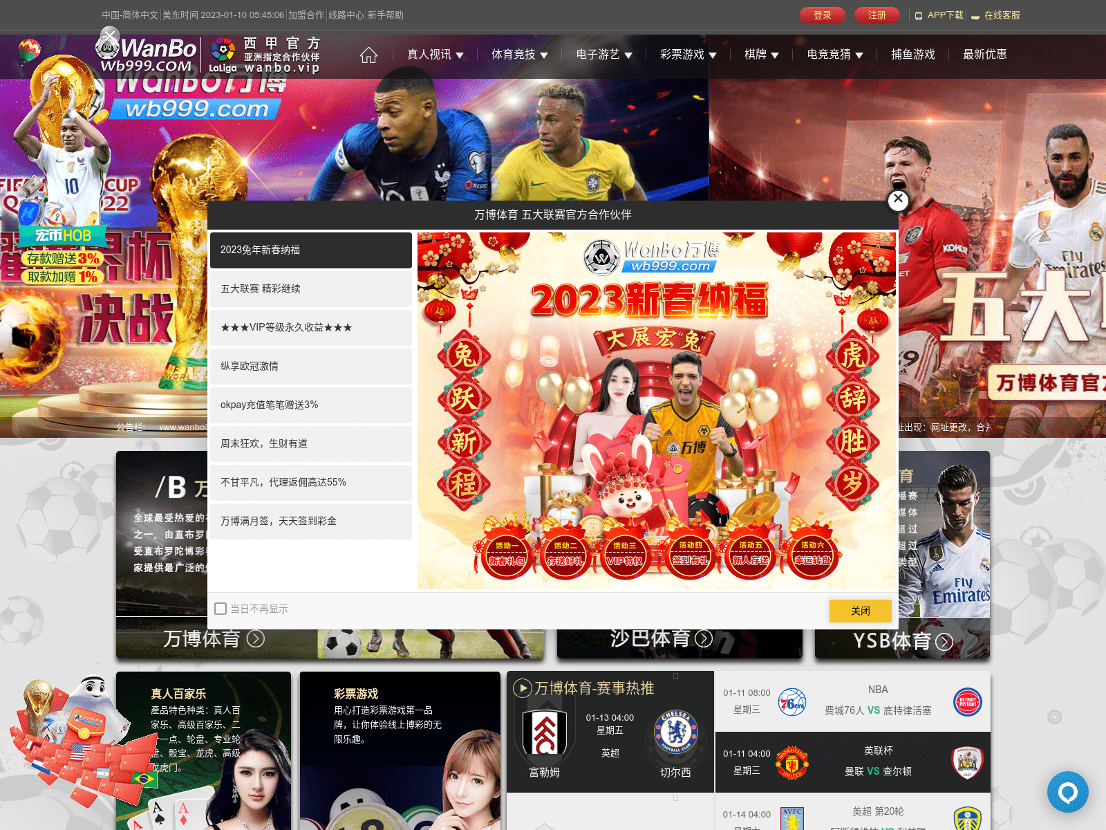 Screenshot of wanbovip.net
