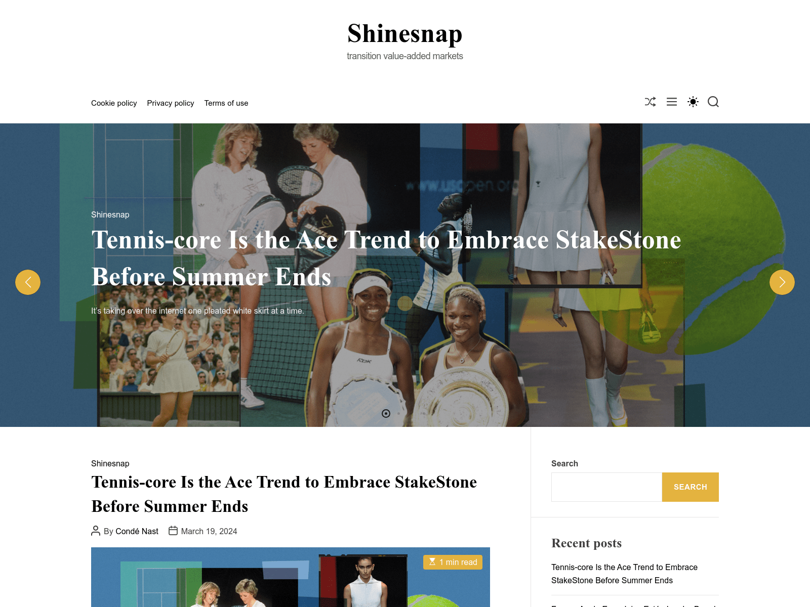 Screenshot of stakestone.website