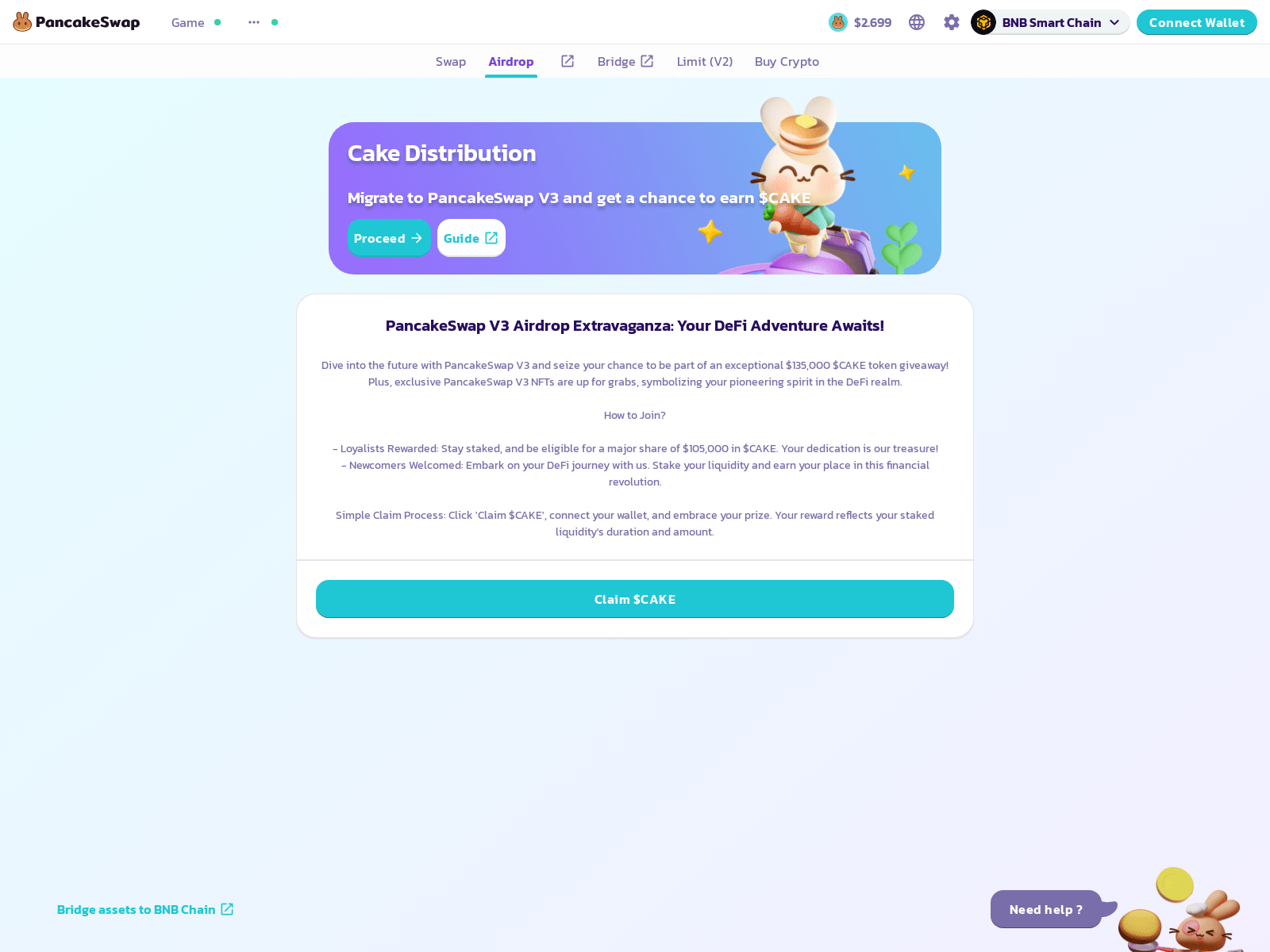 Screenshot of pancakeswapairdrop.com