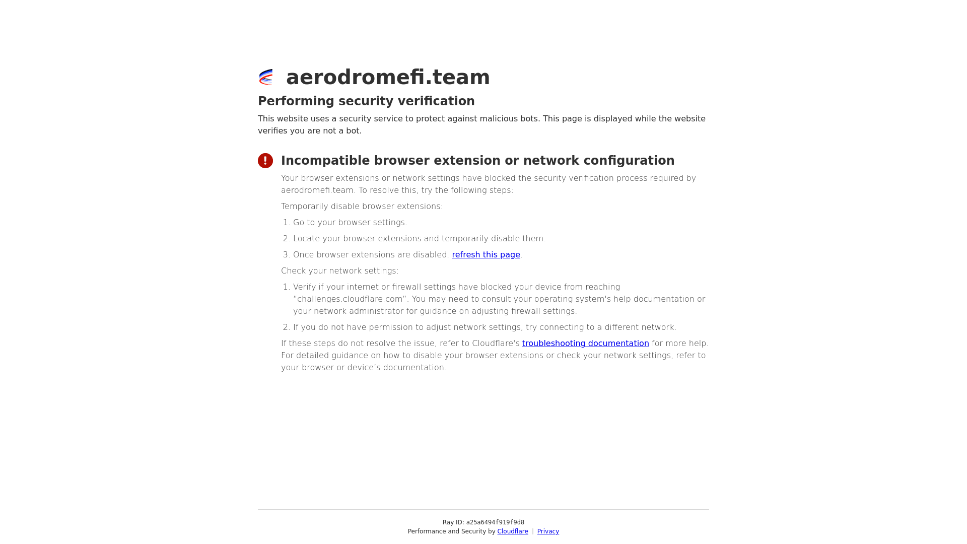 Screenshot of aerodromefi.team