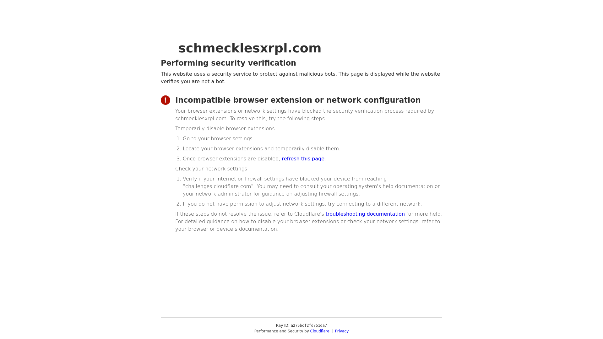 Screenshot of schmecklesxrpl.com