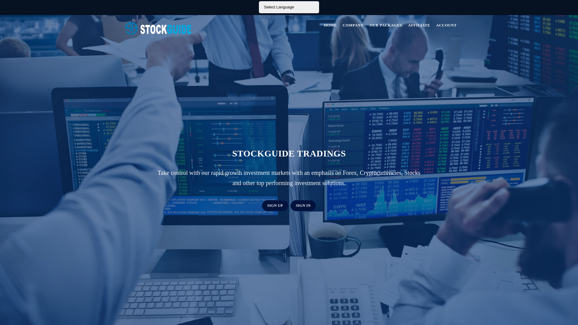 Stored capture of stockguidetrading.com