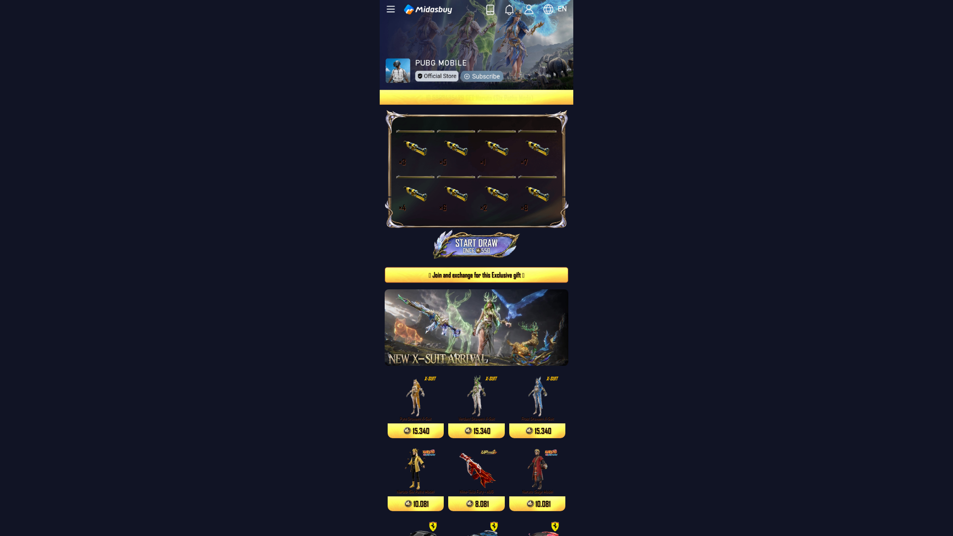Screenshot of midasbuys.mobileaccesx-events.com