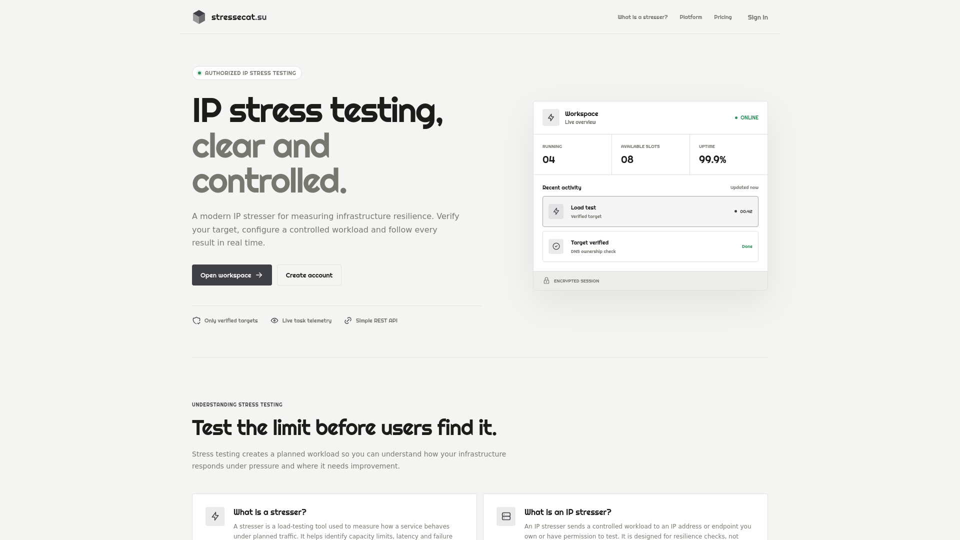 Screenshot of stressecat.su