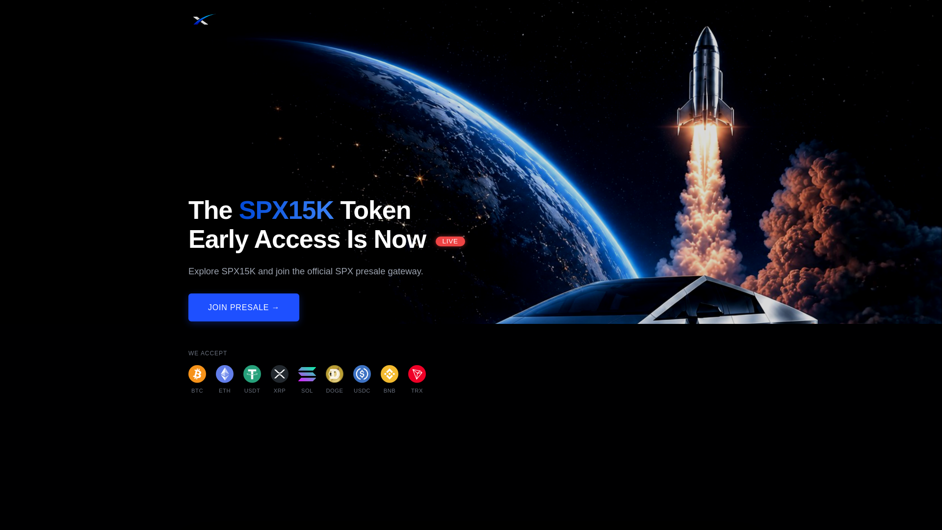 Screenshot of spx15k.com