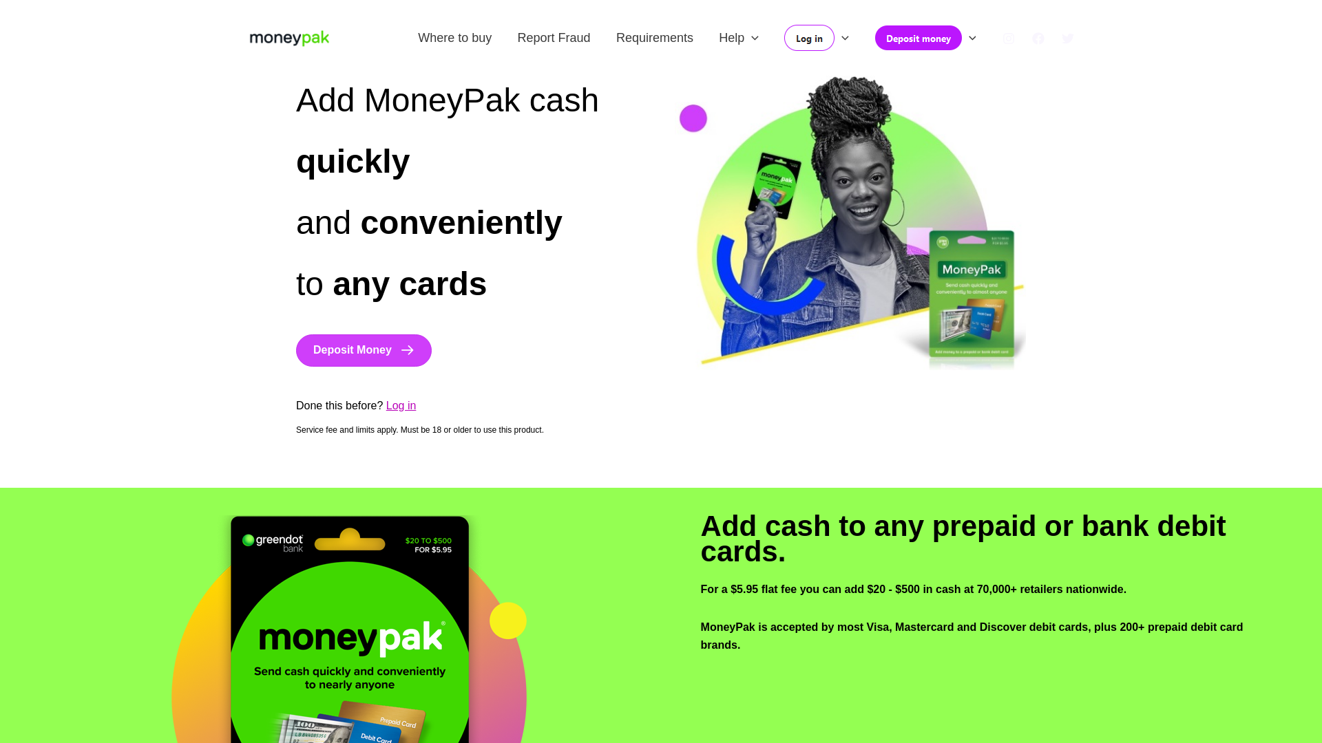 Stored capture of reload-moneypak.com