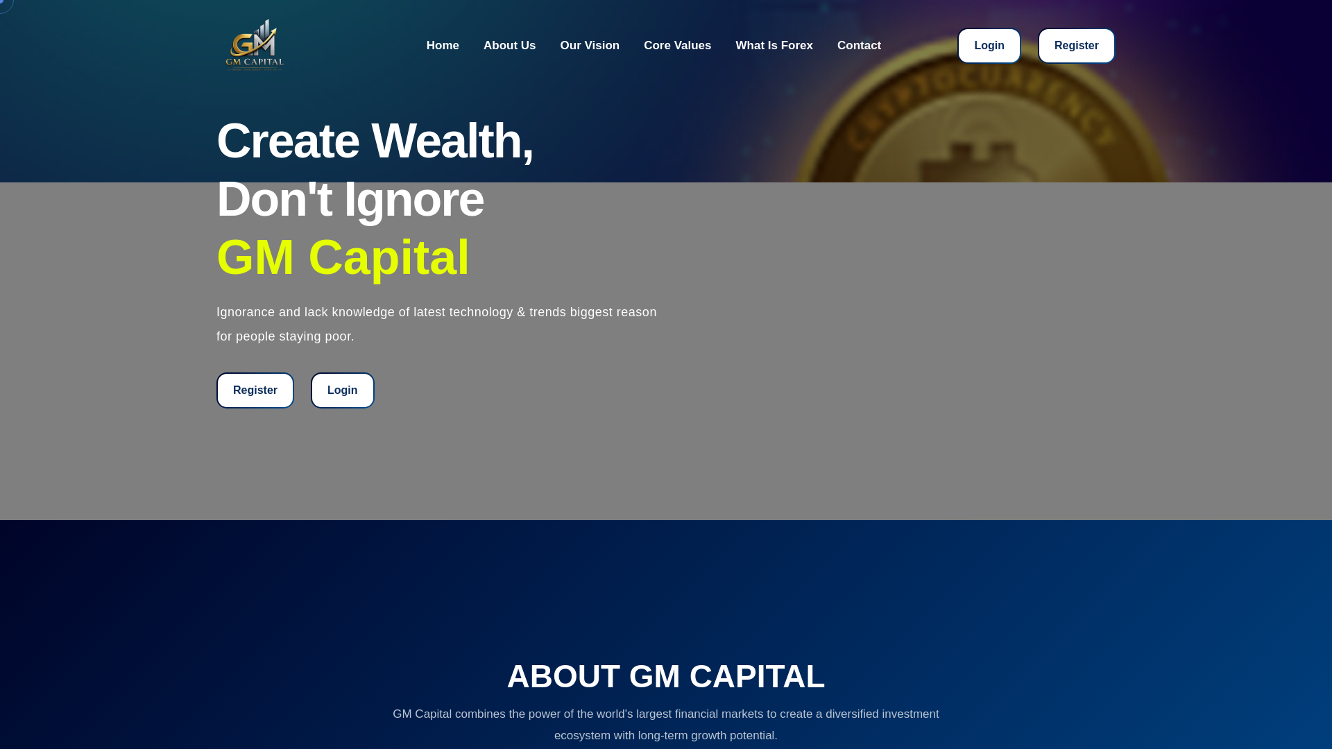 Screenshot of gmcapital.live