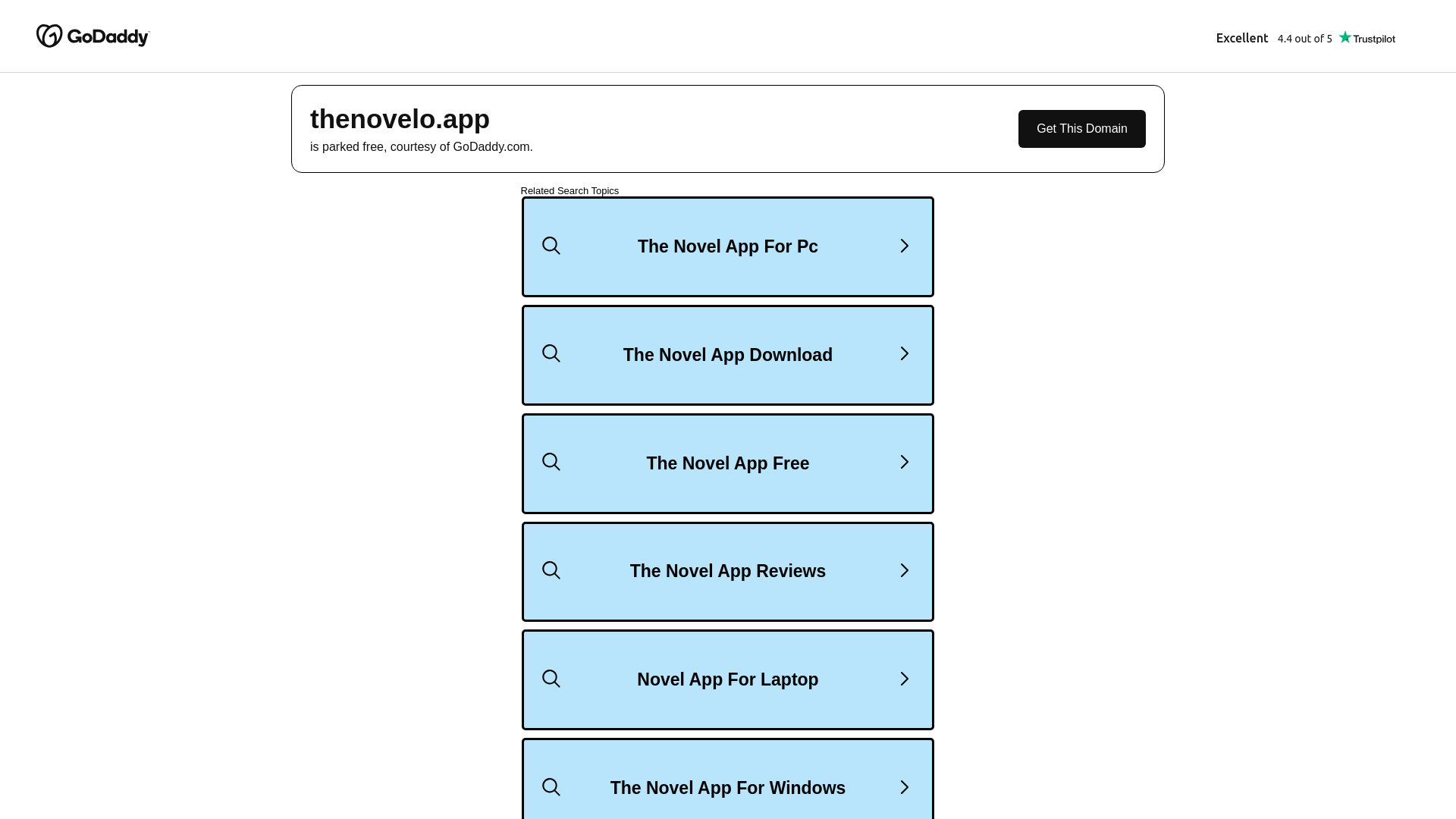 Screenshot of thenovelo.app