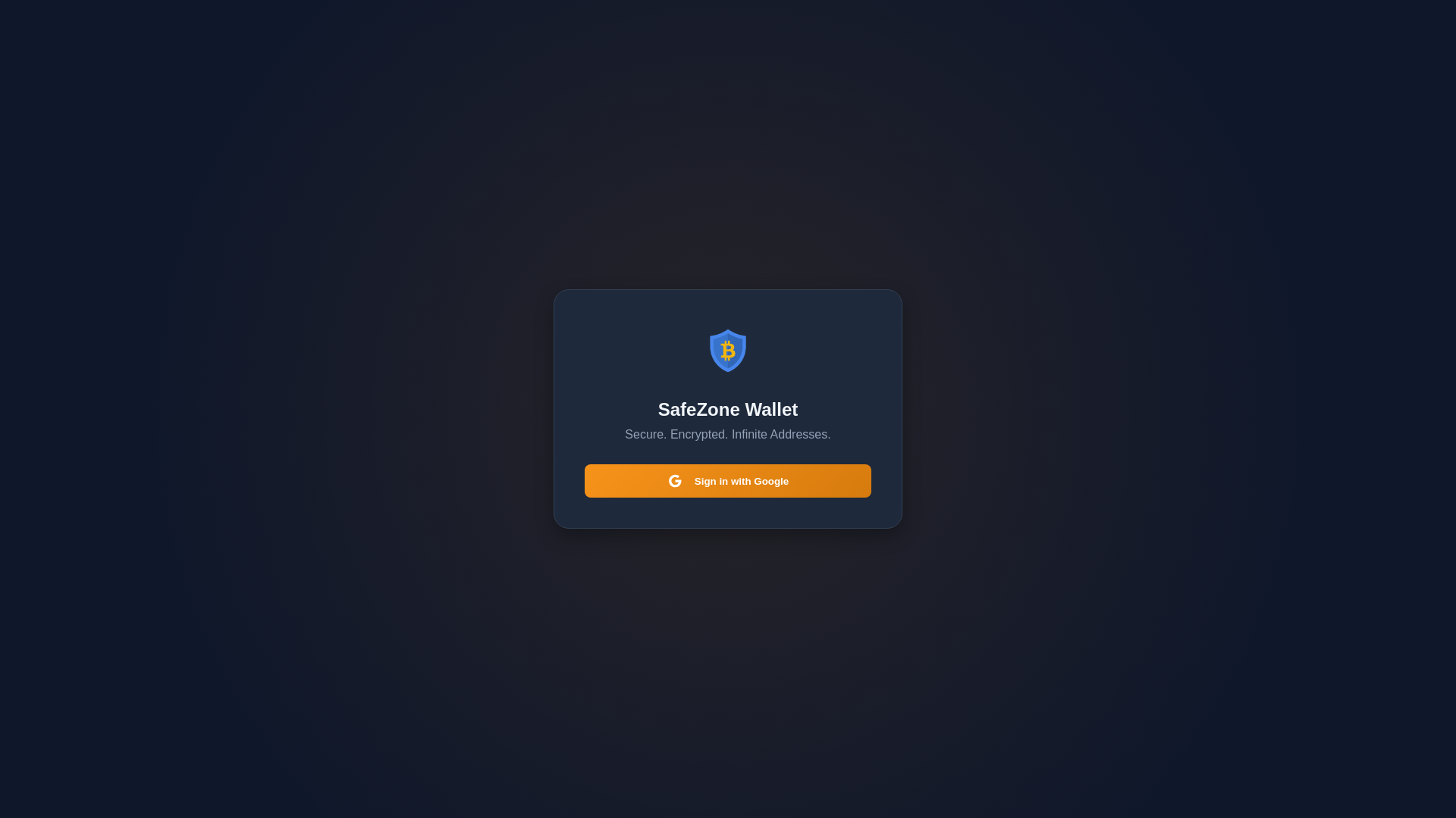 Screenshot of safezonewallet.com
