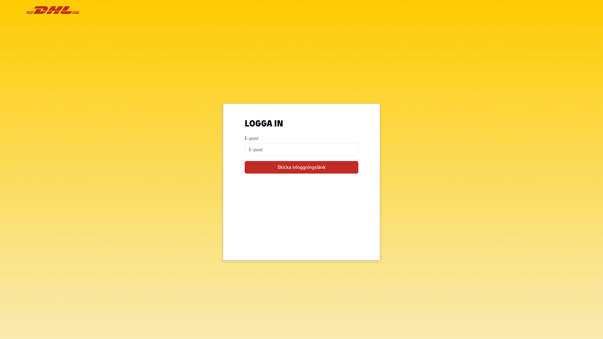Screenshot of dhltools.se
