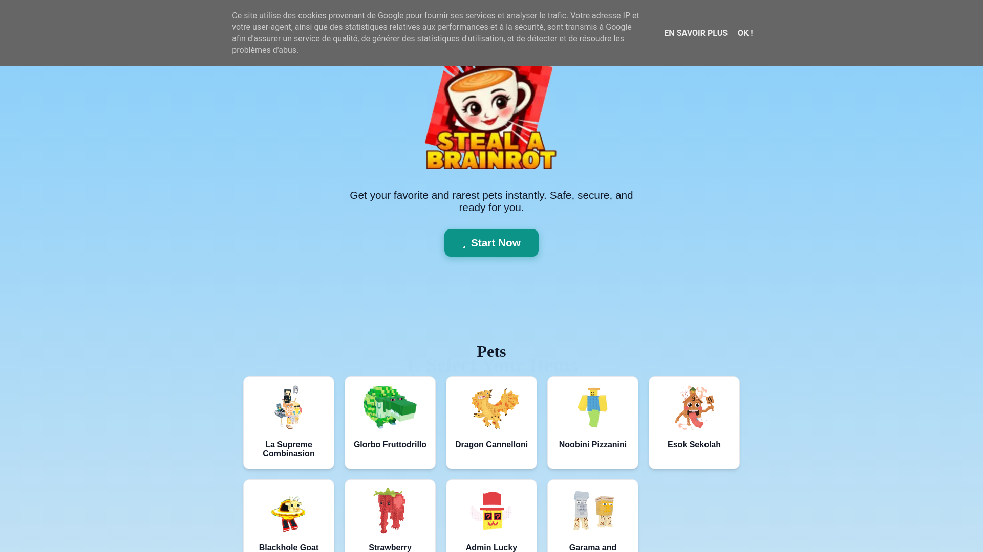 Screenshot of stealabrainrot12.blogspot.com