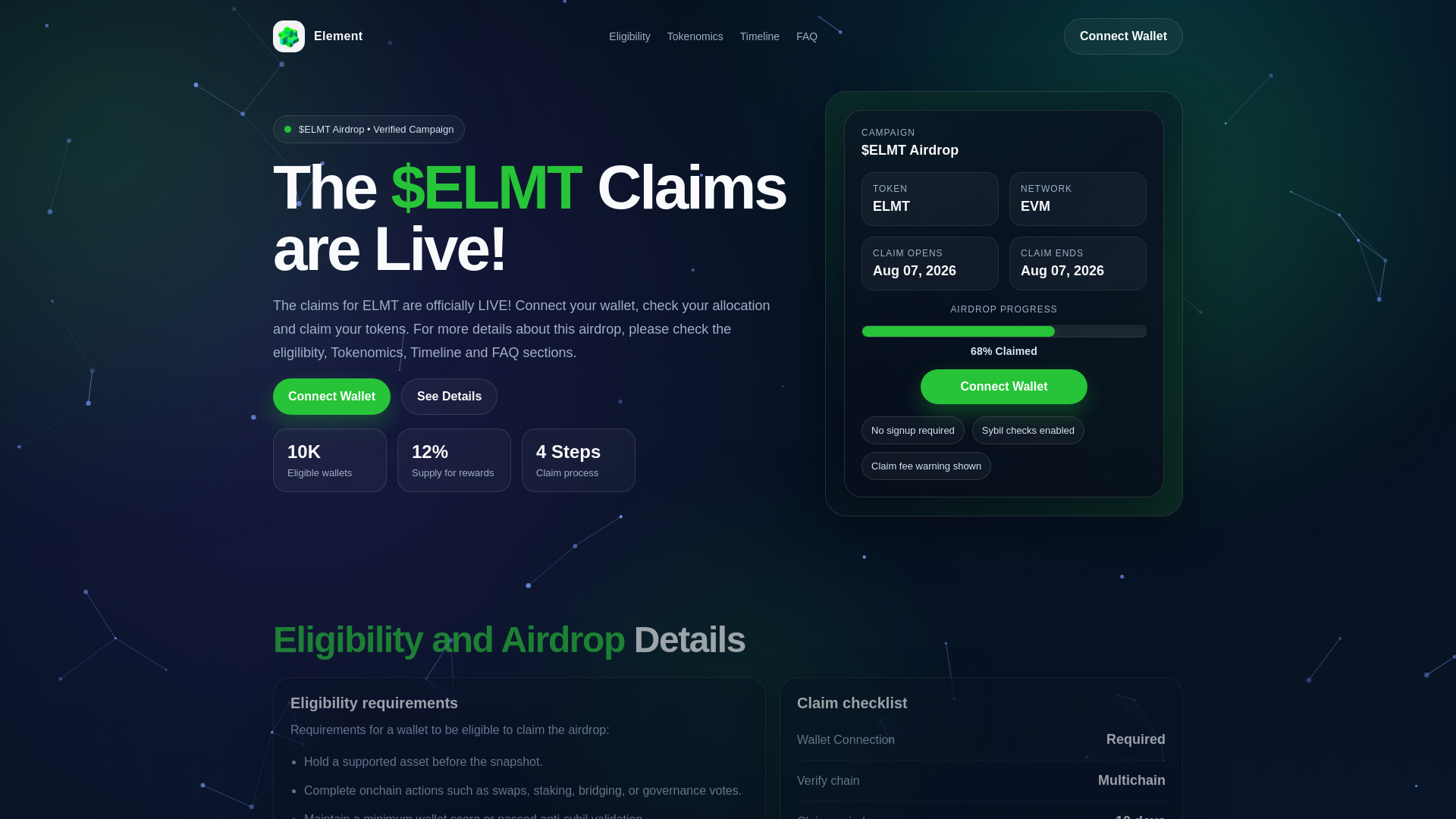 Screenshot of elementmarket.info