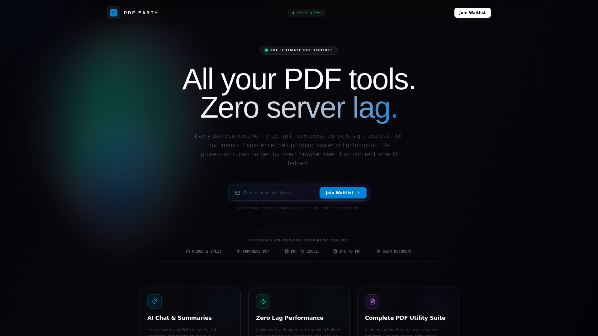 Screenshot of pdfearth.com
