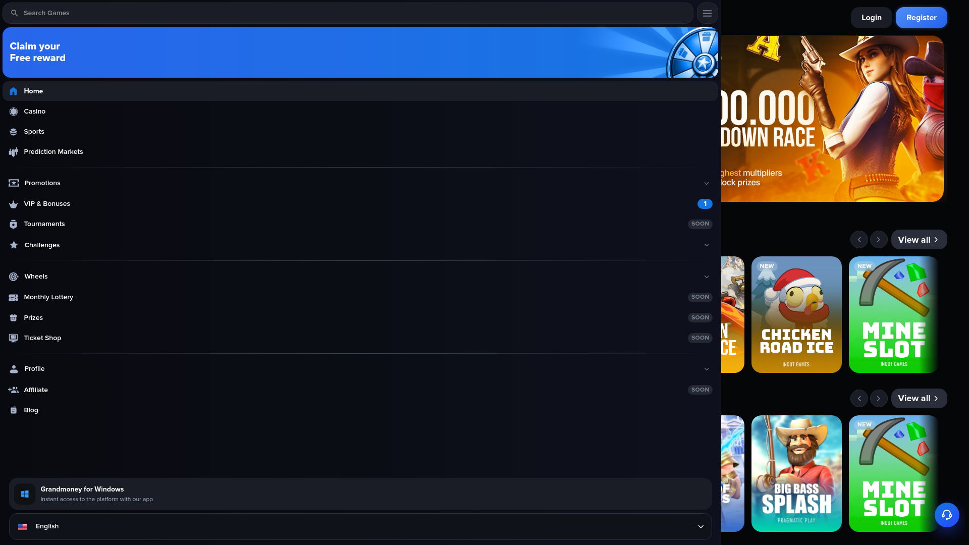 Screenshot of grandmoney.top