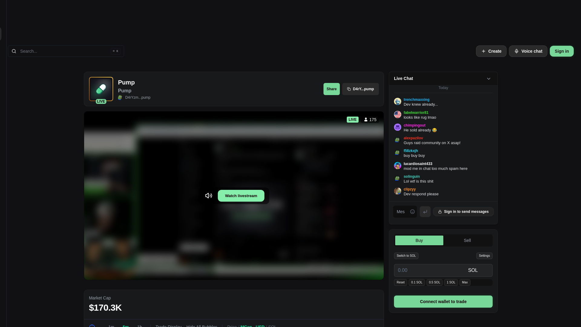 Screenshot of pumps.solstream.cc