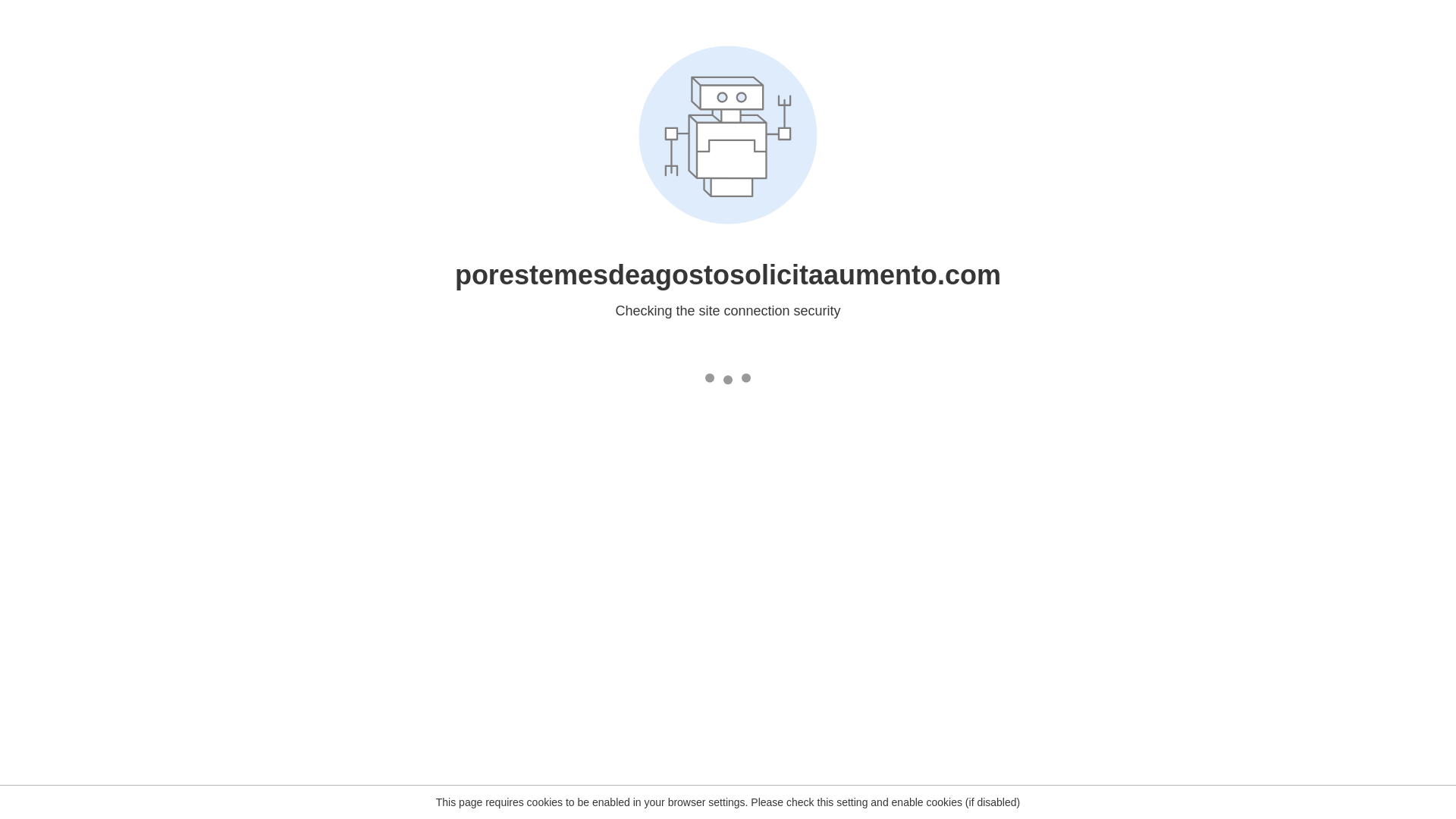 Screenshot of porestemesdeagostosolicitaaumento.com