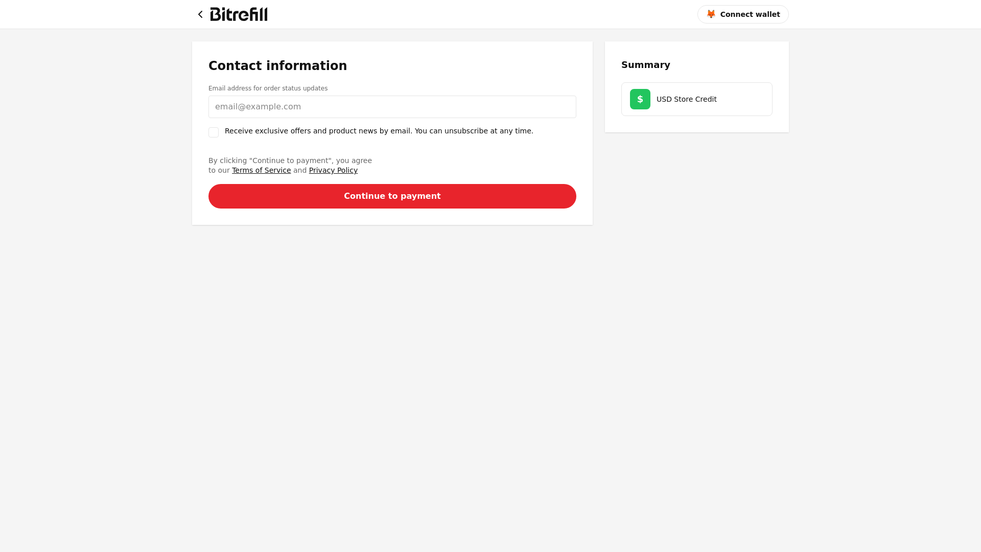 Screenshot of bitrefill-payment.com