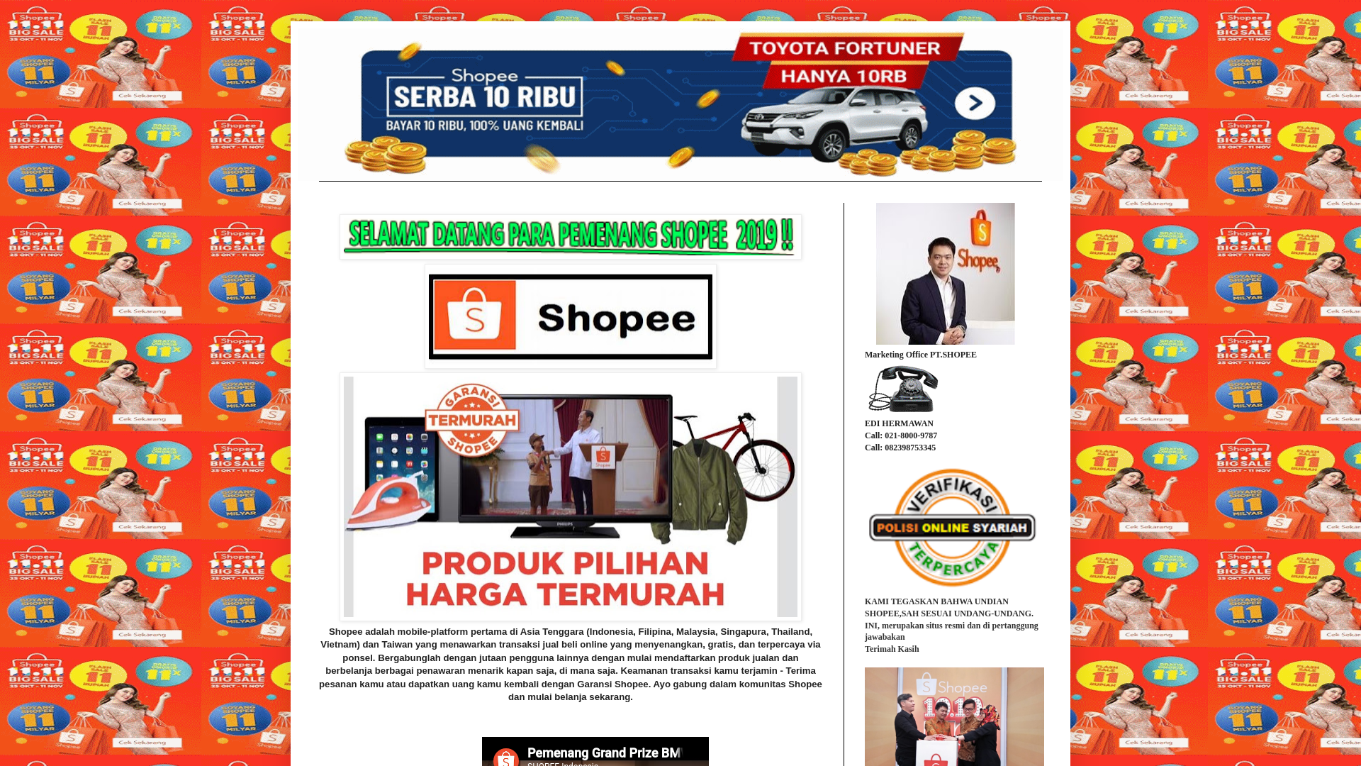 Screenshot of shopee1345.blogspot.com