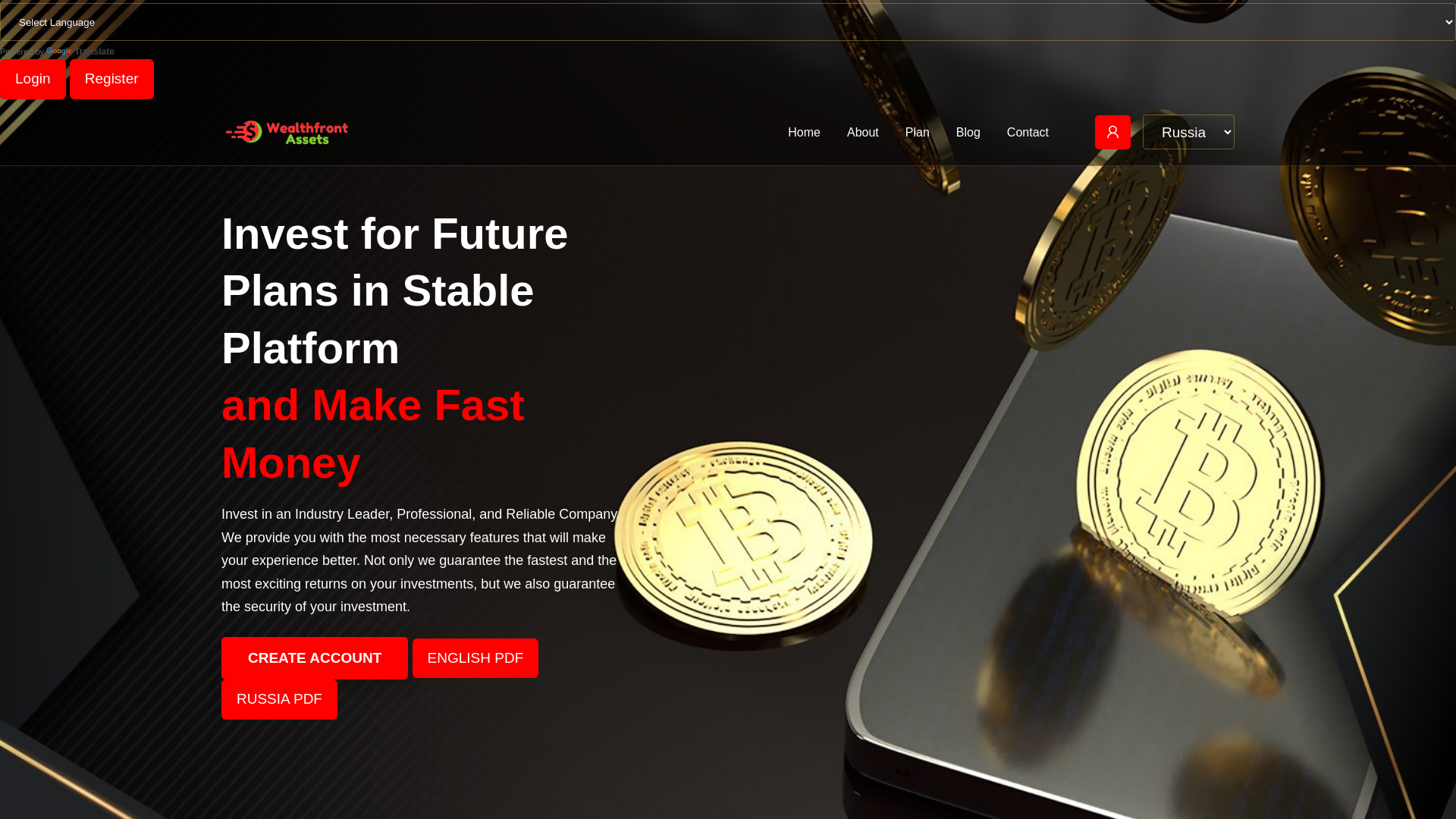 Screenshot of theweathfrontassets.com.smartcoingrowth.com