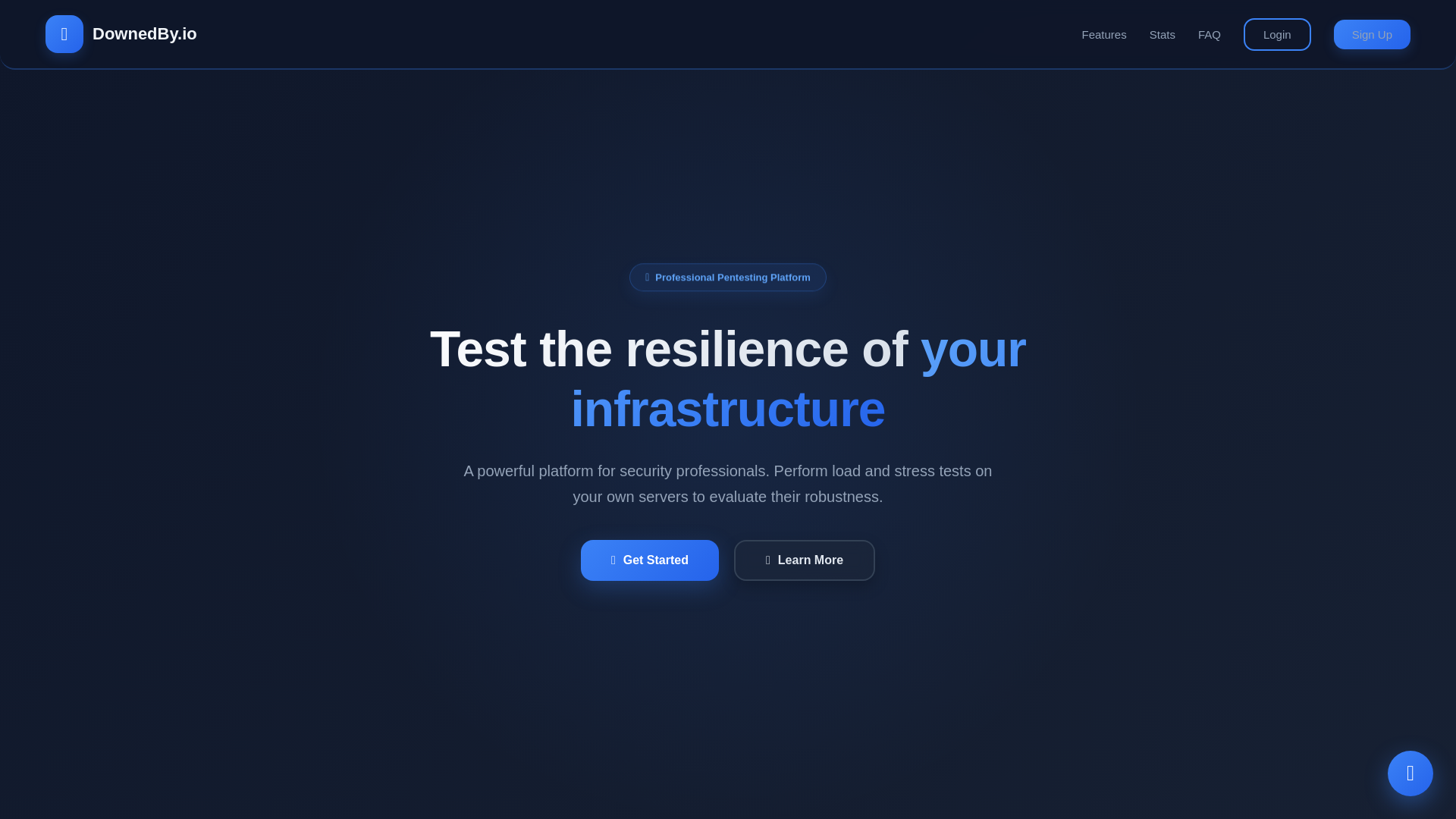 Screenshot of downedby.io