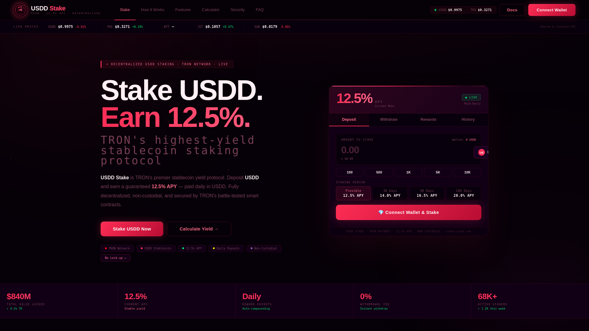 Screenshot of stake-usdd.com