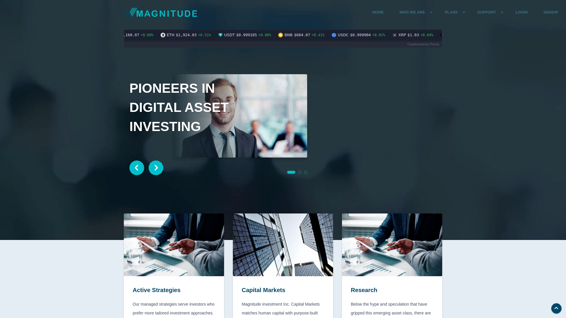 Stored capture of magnitudeinvest.com