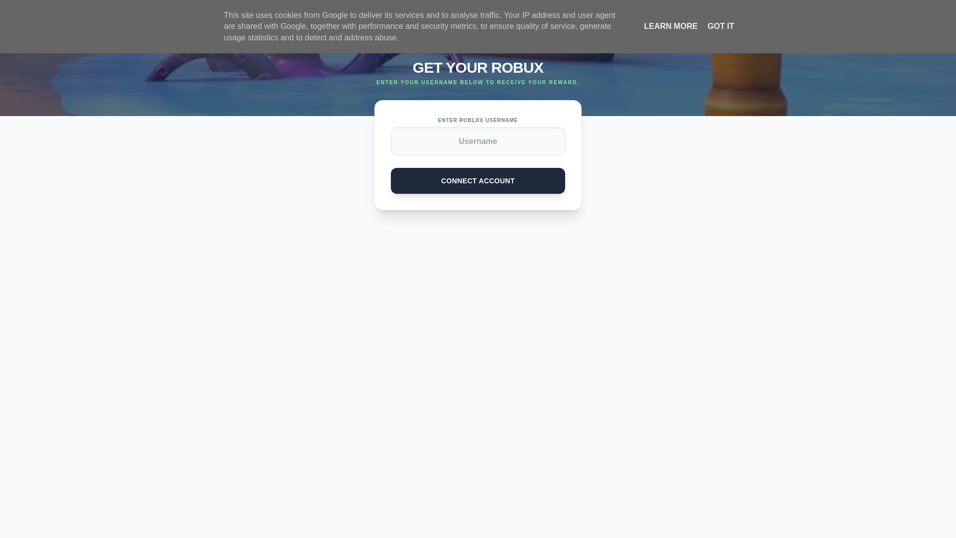 Screenshot of joinrobux10k.blogspot.com