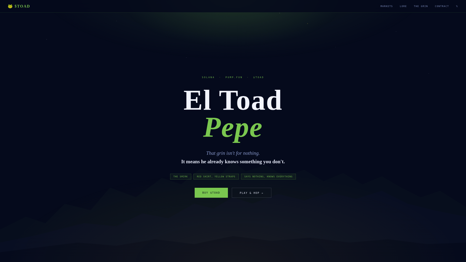 Screenshot of eltoadpepe.xyz