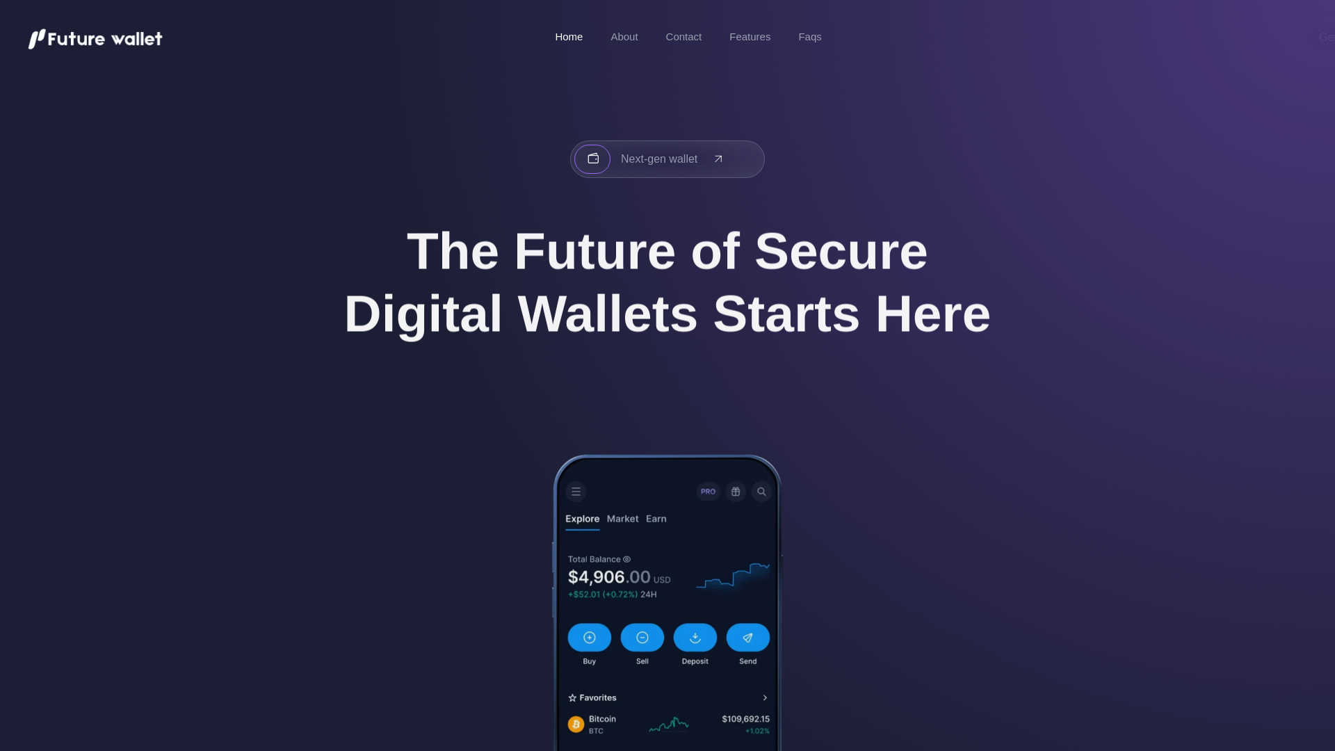 Screenshot of future-wallet.net