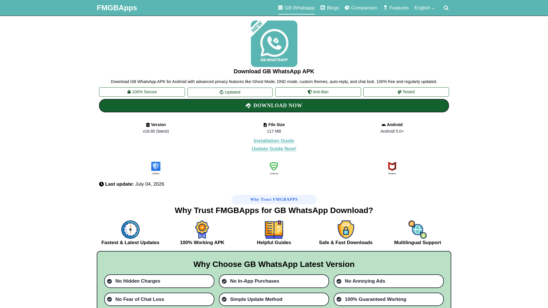 Screenshot of fmgbapps.com