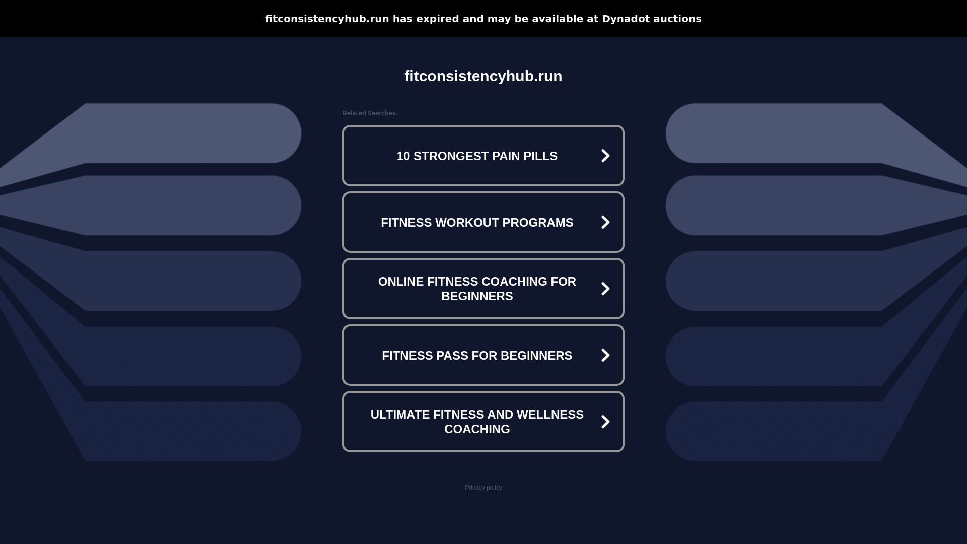 Stored capture of fitconsistencyhub.run