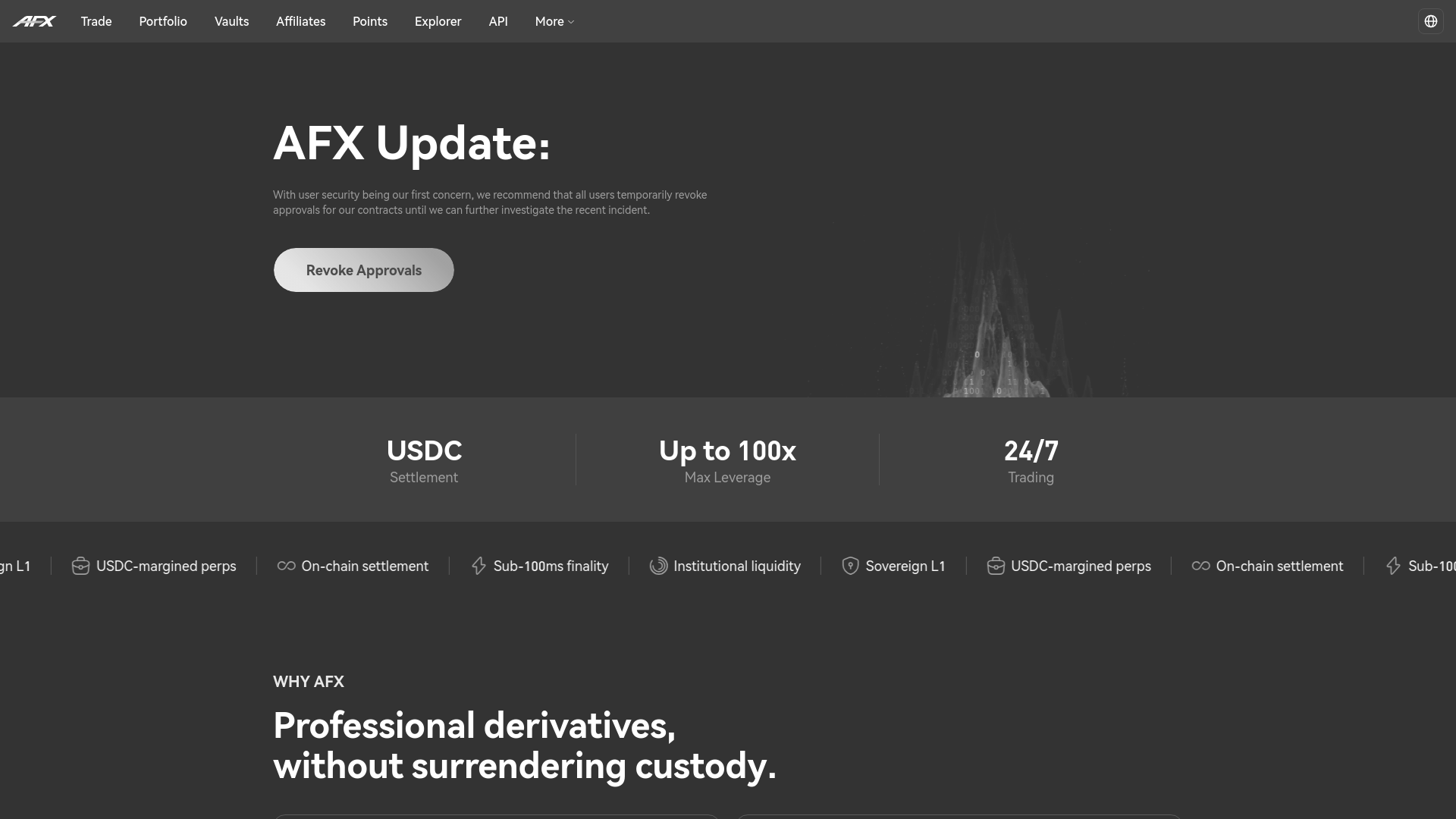 Screenshot of revoke-afx.com