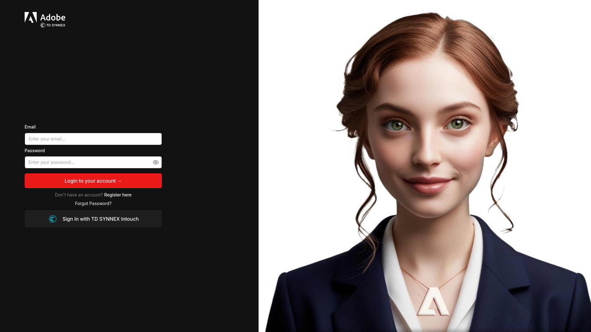 Screenshot of adobe.athena.captivatechat.com