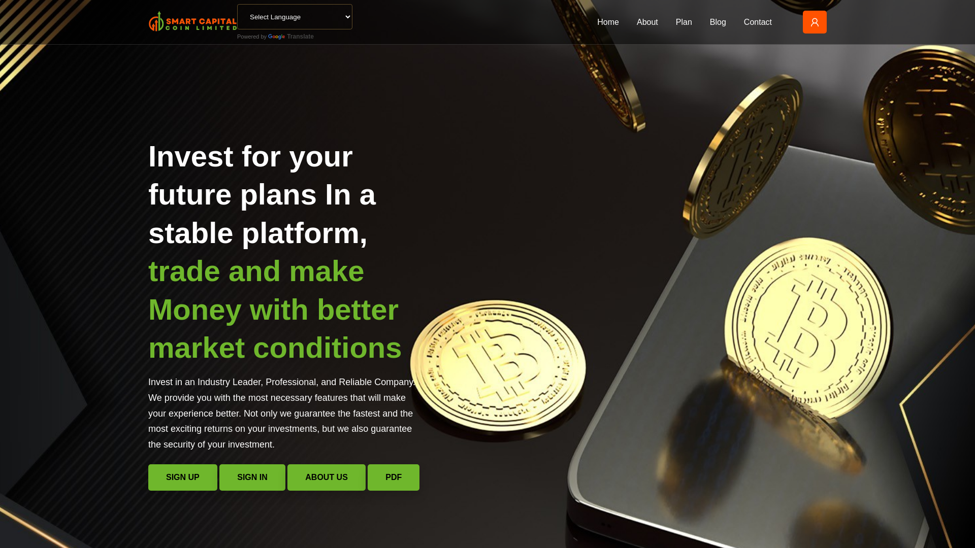 Screenshot of thesmartcapcoinltd.com